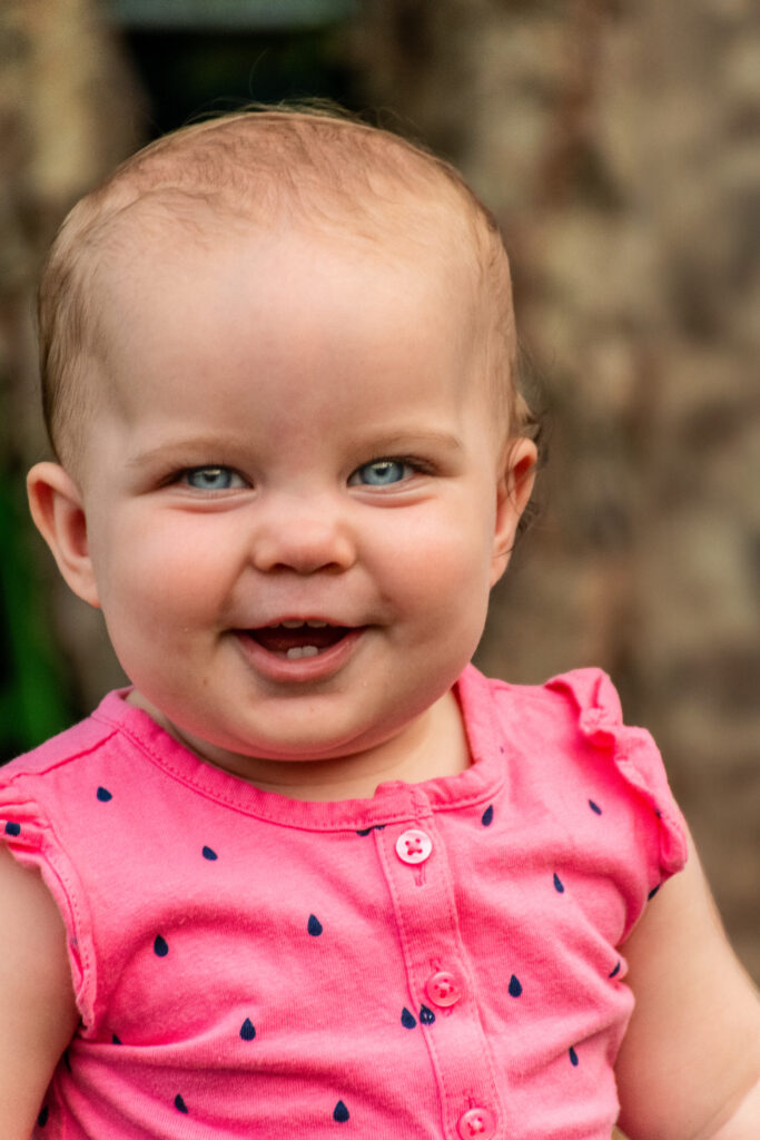 Female Toddler in Pink Out for Birthday Party