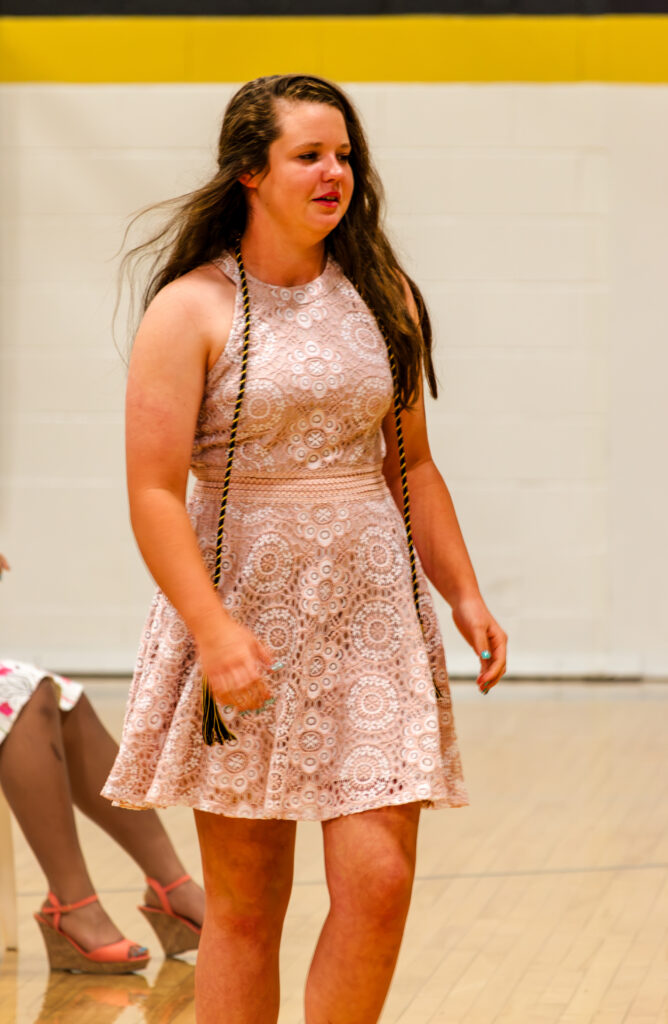 Girl in Dress at Graduation