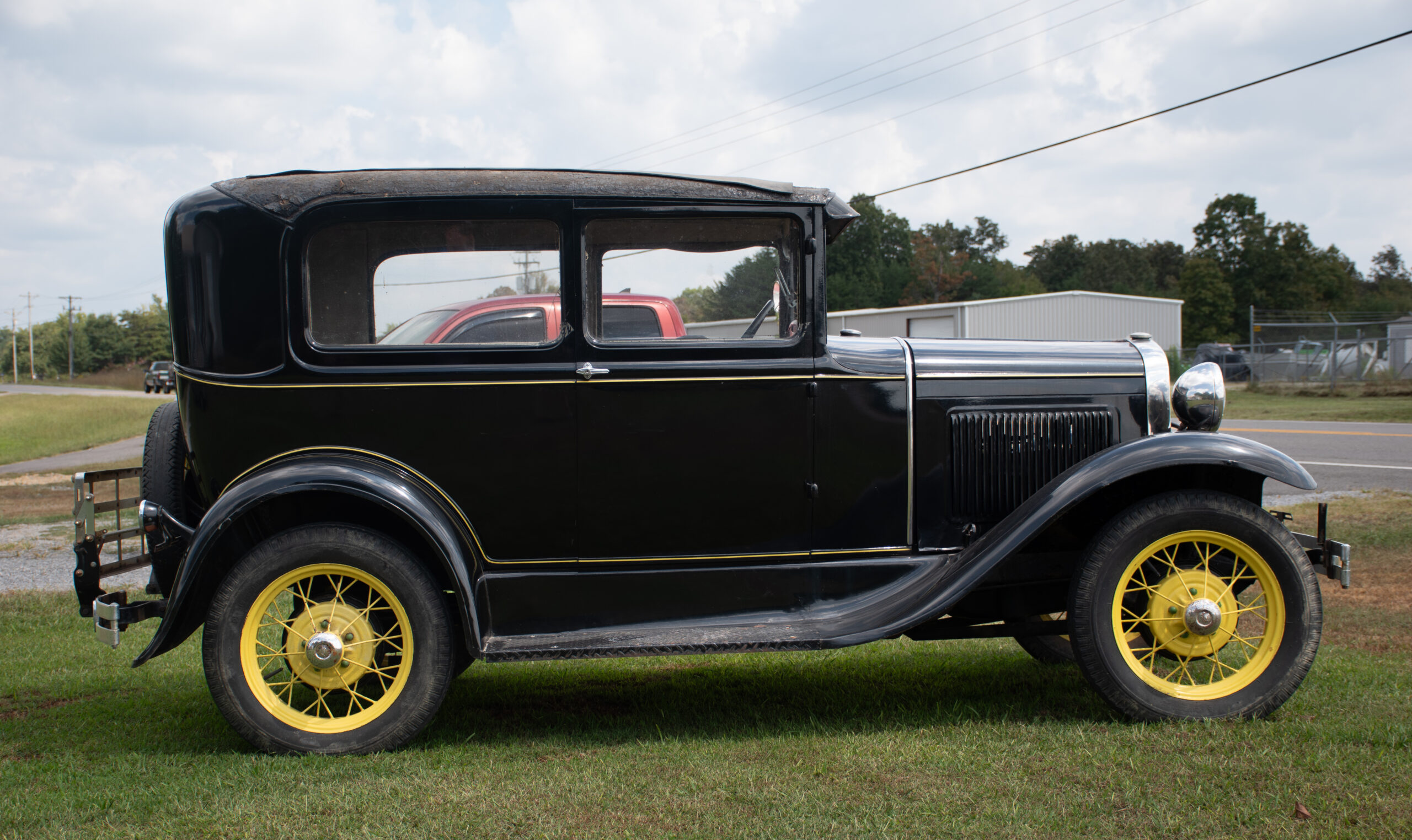 Classic car photography walkaround — right side profile of the Model A Ford.