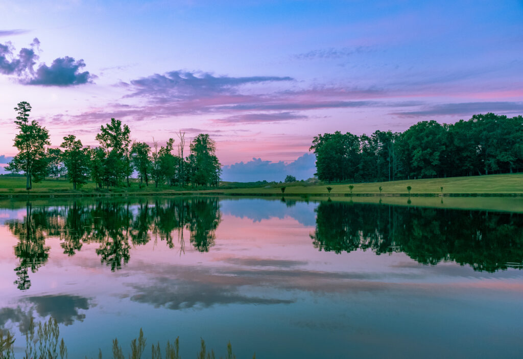 Purple Sky Pond Sunset