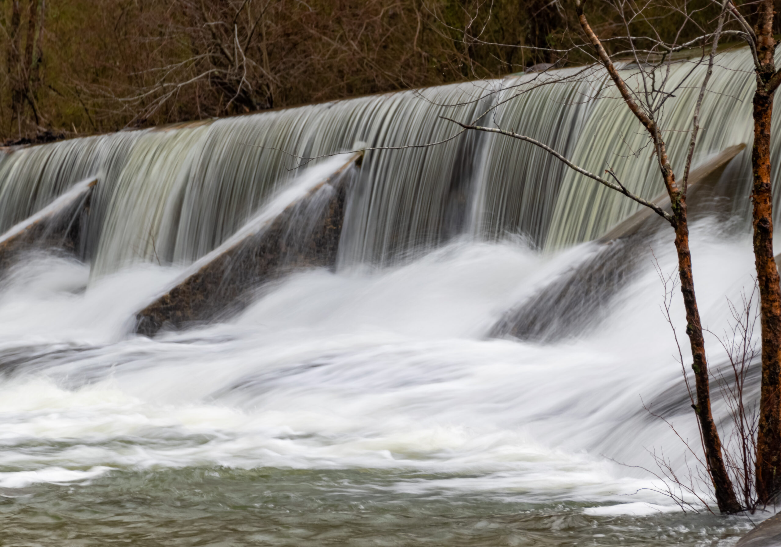 Whitewater Overflowing Creek Damn